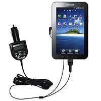 2nd Generation Audio FM Transmitter and Car Vehicle Charger for the Samsung Galaxy Tab - Uses Gomadic TipExchange Technology