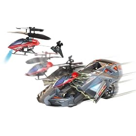 Silverlit Heli-Racer 3-Channel Remote Control Car and Helicopter Combo (One Style and Frequency Only)