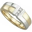 Two Tone Modish Men's Diamond Ring