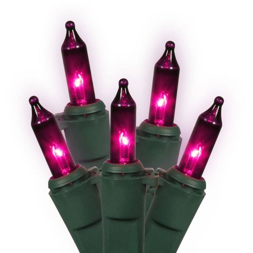 Best Deal Set of 100 PinkPurple Mini Christmas Lights Green Wire
