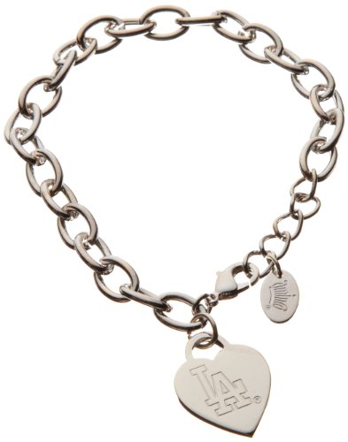 MLB Los Angeles Dodgers Heart Tag Bracelet