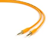 Aurum Cables 3.5mm Male To 3.5mm Male Stereo Audio Cable - For iPhone, iPad or Smartphones - 2 Feet (YELLOW)