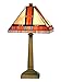 Dale Tiffany TT10090 Mission Table Lamp, Mica Bronze and Art Glass Shade