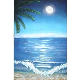 10'x20' Club Tropical Wave Muslin Hip Hop Background Backdrop