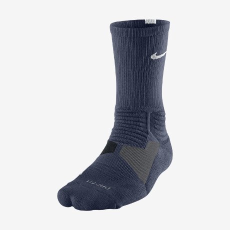 NIKE Hyper Elite Basketball Crew Socks - M - Midnight Navy/White
