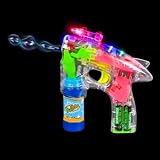 LED Bubble Gun with Laser and Sound