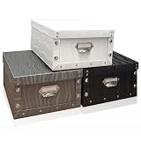 Faltbare Schachtel Aufbewahrungsbox 22,5x12,5x31,5cm - 3 Stück