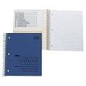 3-Subj. notebook, college rule, 3-HP, 2 Double pkt divider, 150 Sh, 9 1/2" x6" TOP65115