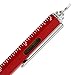 MONTEVERDE USA 9-in-1 Tool Mechanical Pencil in Red – Multifunctional Pencil with Stylus, Screwdrivers, Ruler, and Eraser – Exclusive Collection Great Gift for Engineers