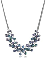 Kenneth Cole New York "Urban Smoke" Faceted Bead Necklace, 21"