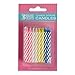 Oasis Supply Candy Stripe Birthday Candles, 4-Inch x 5-Inch