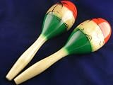 Pair of wooden maracas