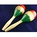 Pair of wooden maracas