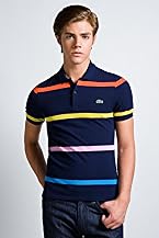Red! Collection Short Sleeve Pique Wide Spaced Stripe Polo