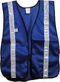 Iron Horse Soft Mesh Royal Blue Vests - Silver Stripes
