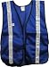 Iron Horse Soft Mesh Royal Blue Vests - Silver Stripes