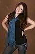 Solid Embroidered Rayon Scarf - Teal, 10" X 66"