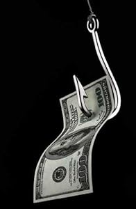 Hundred Dollars on Fishing Hook. - Peel and Stick Wall Decal by Wallmonkeys