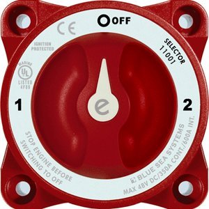 Blue Sea Systems e-Series Battery Switch with Alternator Field Disconnect (3-Position)