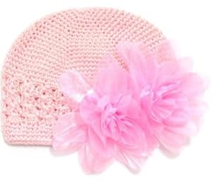 ZPS Cute Baby Flower Cotton Cap (Pink)