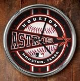 Houston Astros Chrome Clock