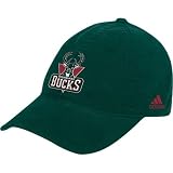 NBA adidas Milwaukee Bucks Green Basic Logo Flex Slouch Hat