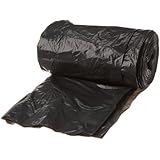 Aluf Plastics RL-2432H T-Tough Roll pack Low Density Repro Blend Star Seal Coreless Rolls Bag, 12-16 Gallon Capacity, 32" Length x 24" Width, H Strength, Black (Pack of 500)