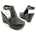 HARLEY DAVIDSON Jasmine Clogs Mules Shoes Black Womens