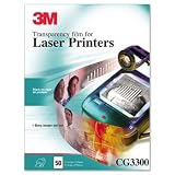 3M Laser Printer Transparency Film TRANSFLM,LASERJET,PRNTRS (Pack of3)