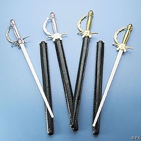 Plastic Costume Pirate Swords