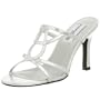 Dyeables Women's Sleek Sandal,Silver,5 M