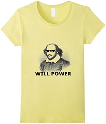 Women's Shirt: "Shake-speare" Parody Funny T-Shirt XL Lemon