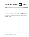 ISO 6305-2:1983, Railway components -- Technical delivery requirements -- Part 2: Unalloyed carbon steel baseplates