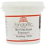 Fondarific Buttercream Wedding White Fondant, 5-Pounds
