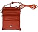 New PASSPORT Leather ID Holder Neck Travel Pouch Wallet (Orange)