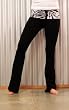 Hard Tail Tie-Dye Waist Fold Over Yoga Pant with Hard Tail Logo