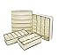 YIMAN™ Collapsible Storage Boxes Organizer Drawer Divider 4 Set, for Bra Underwear Socks Color: Beige