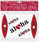 Hawaiian Christmas Gift Card Holder Heart of Hawaii 6 Pack