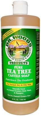 Dr.Woods Products Castile Liquid Soap, Tea Tree 32 OZ by Dr Woods Products