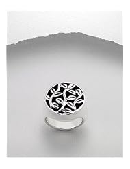 Leaf Ring In 92.5 Sterling Silver