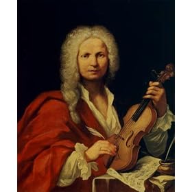 Papier photo sur plaque aluminium, style Dibond (40 x 48, Ecole picturale italienne) de "Portrait of Antonio Vivaldi (1678-1741)"