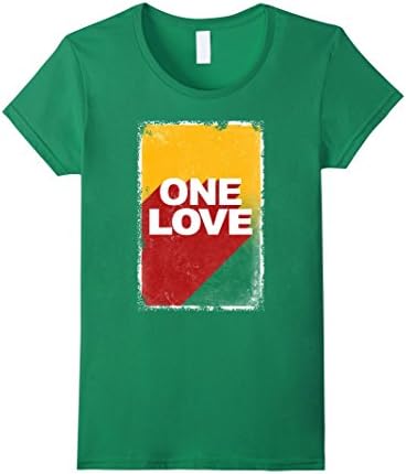 Women's One Love T Shirt Rasta Reggae Men's Women Kids Tee Shirts XL Kelly Green