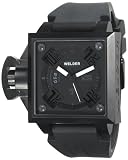 Welder Men's K25B-4503 K25B Analog Black Ion-Plated Stainless Steel Square Watch