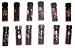 Glass Amber Vials ~ Flower Prints With Screw Top ~ 12 pk ~ 1 Dram (4ml)