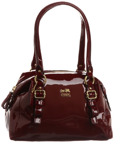 red patent leather coach purse