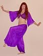 Purple Silk Harem Pants