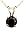 14k Yellow Gold Black Diamond Rabbit Bale Pendant (1/2 cttw)