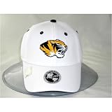 Missouri Tigers One-Fit NCAA Cotton Twill Flex Cap (White)