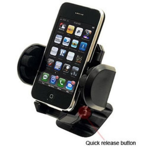 Amzer Car Mount for iPhone, iPhone 3G, iPhone 3G S (Black)