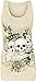 Women's Sleeveless 3 Skulls Forever Printed Vest Top
